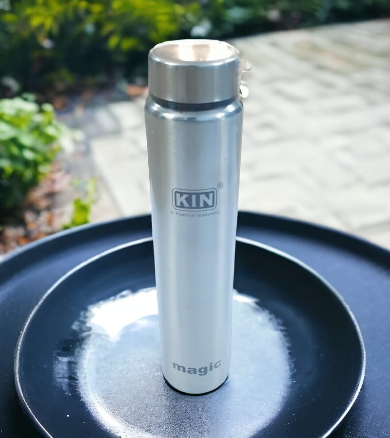 KIN Magic 600 ml Stainless Steel Water Bottle -Silver | Buy Online at ...