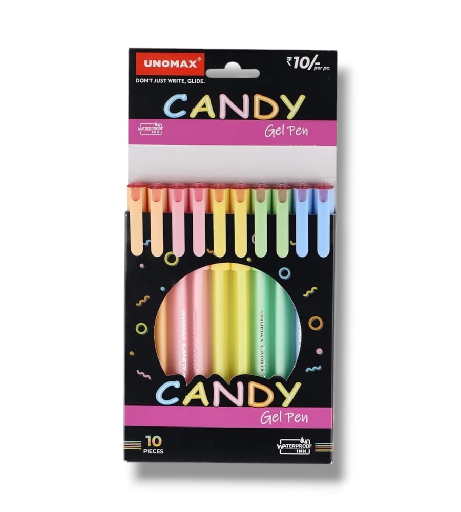 Unomax CANDY Gel Pen - Red Ink (5 Pcs) | Buy Online at Best Price ...