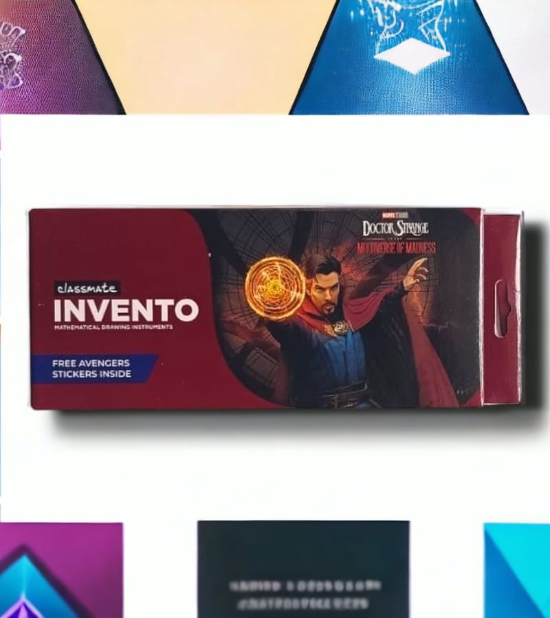 Classmate Invento Geometry Box| Rust Resistant Instruments | Available in your Favourite Avengers Characters view 2