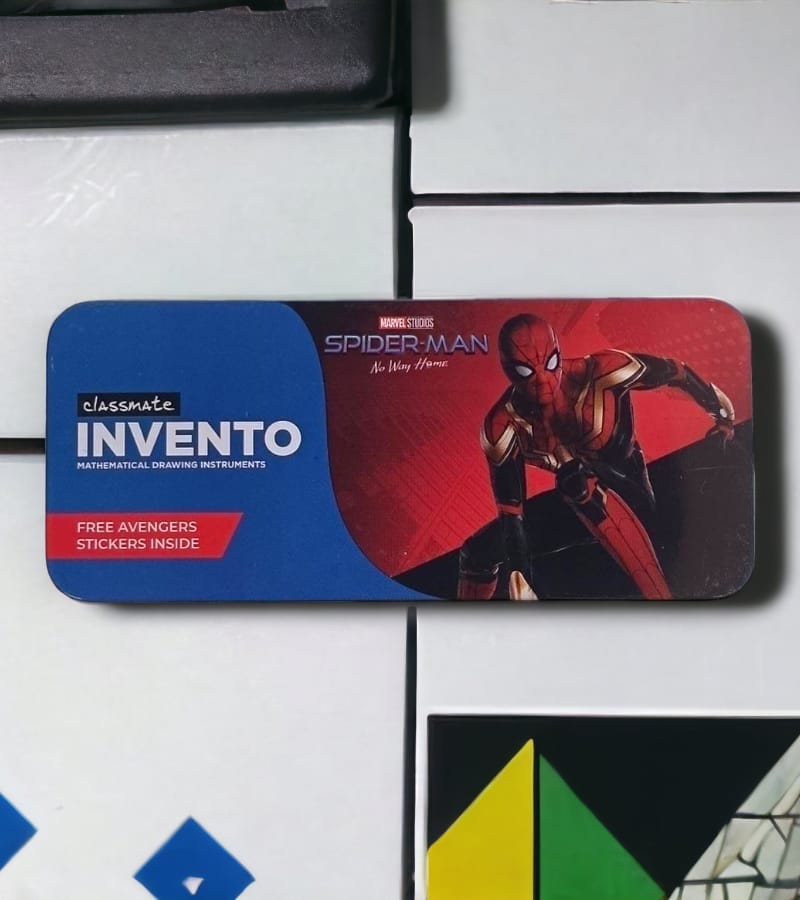 Classmate Invento Geometry Box| Rust Resistant Instruments | Available in your Favourite Avengers Characters view 4